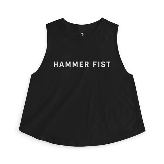 Hammer Fist Women's Crop Top – Minimalist Athletic Graphic Tank