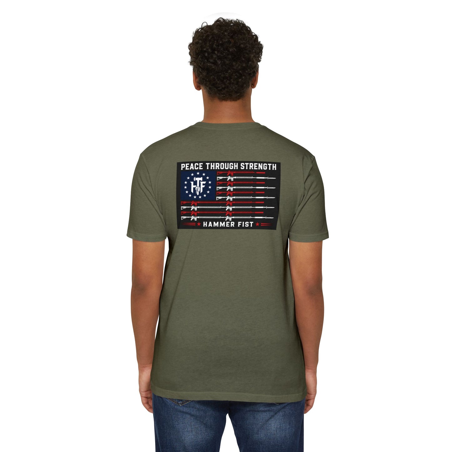 Own the Night camper skull illustration T-shirt | Hammer Fist logo