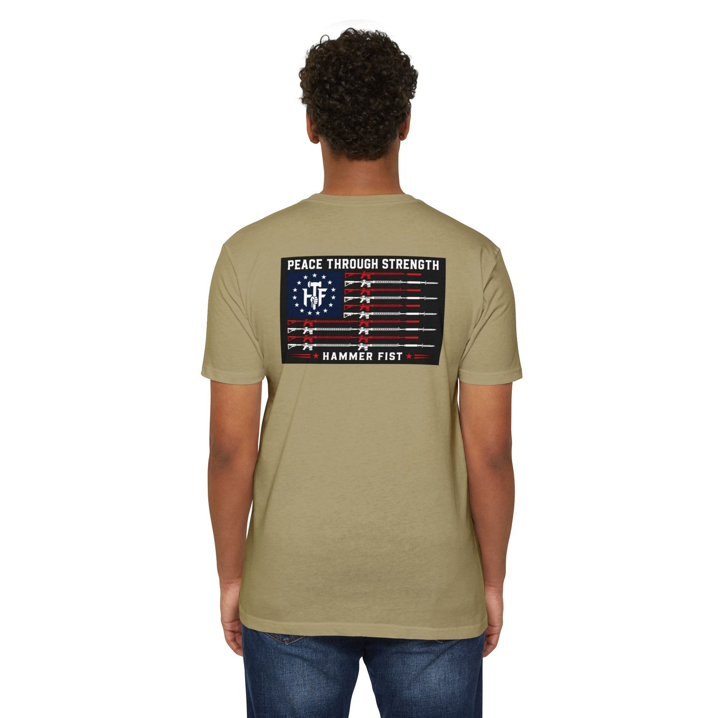 Own the Night camper skull illustration T-shirt | Hammer Fist logo