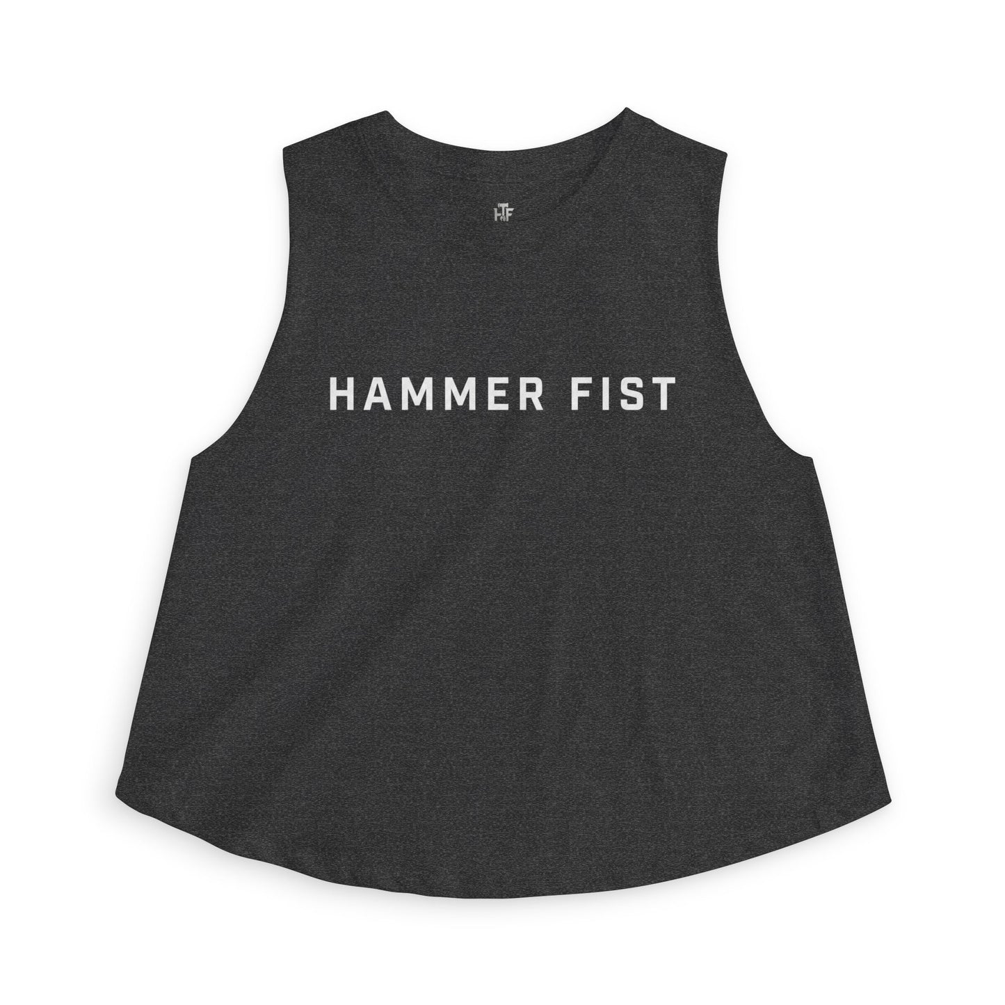 Hammer Fist Women's Crop Top – Minimalist Athletic Graphic Tank