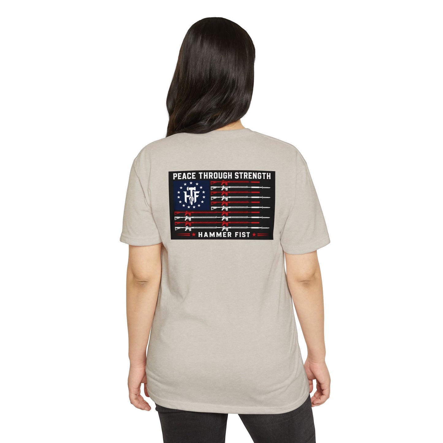 Own the Night camper skull illustration T-shirt | Hammer Fist logo