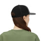 Trucker Cap — 'HF' Hammer Logo Snapback Hat, Rugged Industrial Workwear