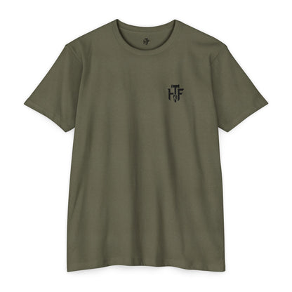 Own the Night camper skull illustration T-shirt | Hammer Fist logo