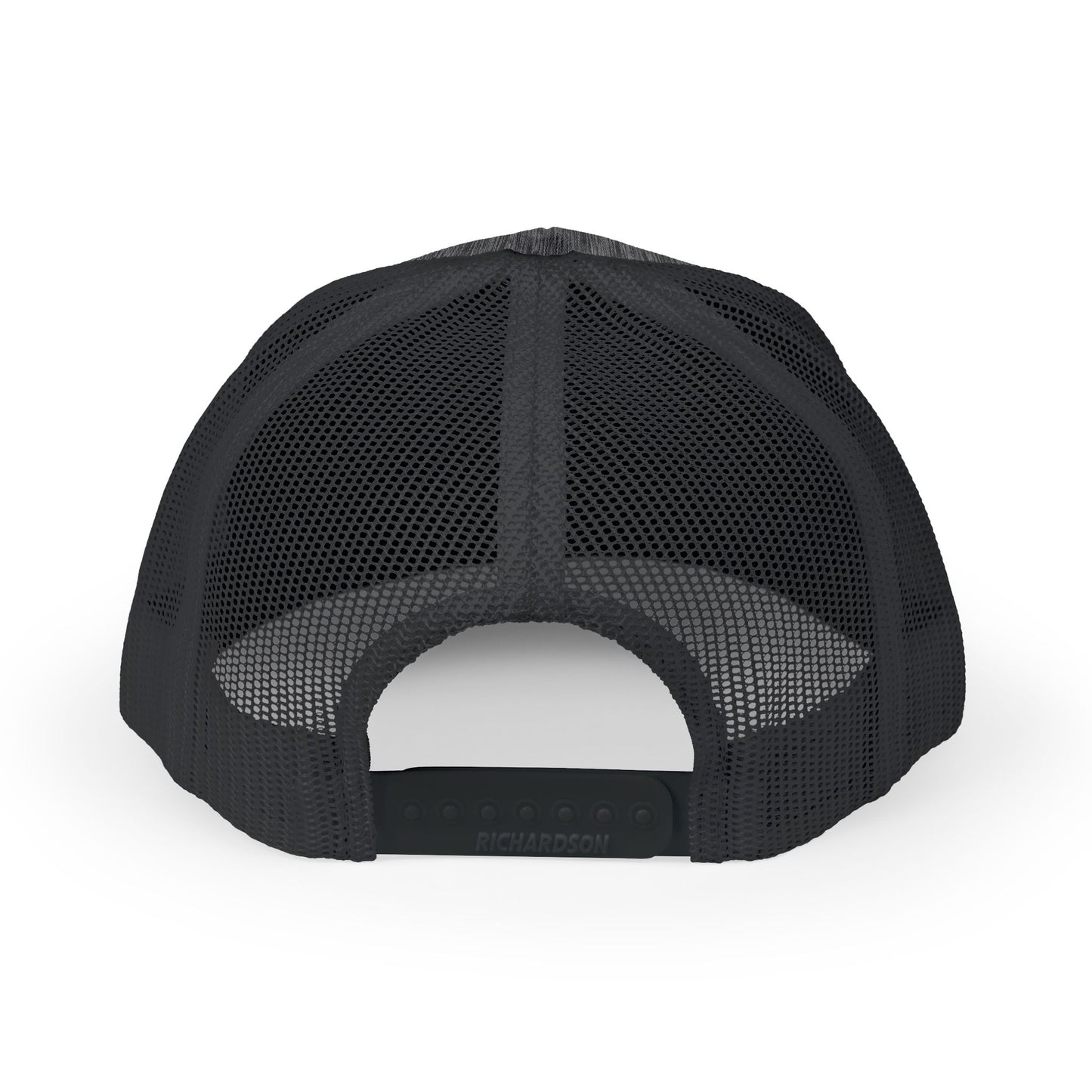 Trucker Cap — 'HF' Hammer Logo Snapback Hat, Rugged Industrial Workwear