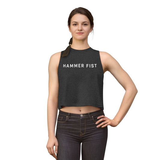 Hammer Fist Women's Crop Top – Minimalist Athletic Graphic Tank