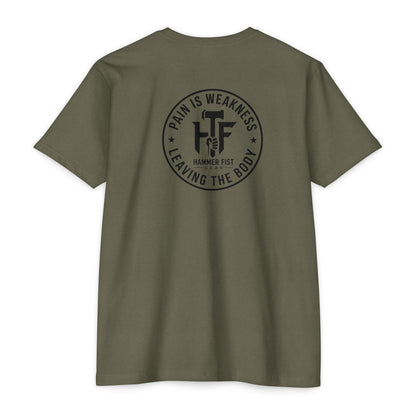 Own the Night camper skull illustration T-shirt | Hammer Fist logo